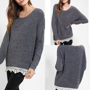 URBAN OUTFITTERS | Pins & Needles Gray Lace